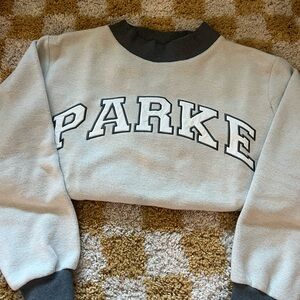 Parke inside out mockneck stormy gray l/xl
